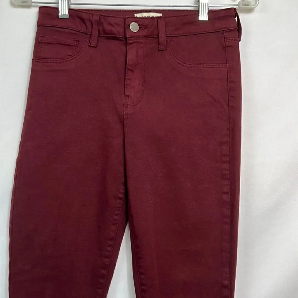 L’Agence Burgundy Margot High rise Garnet Jeans size 26 NWOT